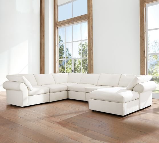 Pottery Barn PB AIR UPHOLSTERED 7-PIECE REVERSIBLE SECTIONAL pottery barn buy more save more sale
