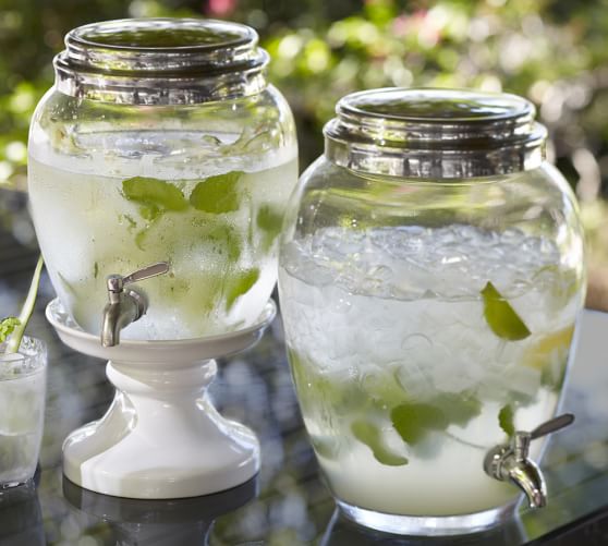 Pottery Barn PB CLASSIC GLASS DRINK DISPENSER pottery barn buy more save more sale