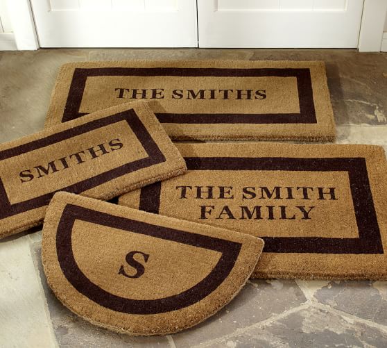 Pottery Barn PERSONALIZED DOORMAT pottery barn buy more save more sale