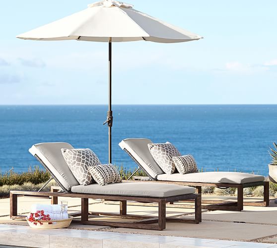 Pottery Barn POSITANO ALL-WEATHER WICKER SINGLE CHAISE pottery barn winter warehouse sale