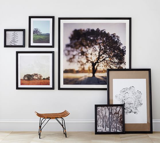 Pottery Barn RIDGE DISTRESSED GALLERY FRAMES Espresso White Finish pottery barn flash sale
