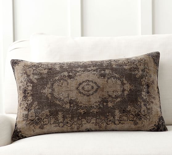 Pottery Barn SAMI PRINTED VELVET LUMBAR PILLOW COVER