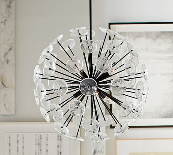 Pottery Barn ZURI SPUTNIK CHANDELIER pottery barn winter warehouse sale