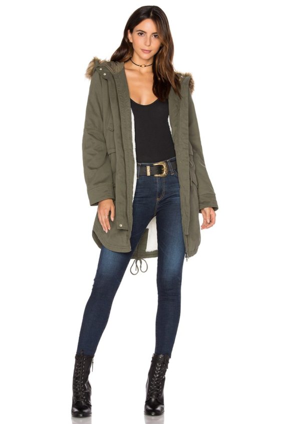 Sanctuary KARA WINTER FAUX FUR PARKA Miltary