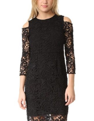 Shoshanna Pia Lace Dress Jet Black Shopbop after christmas sale