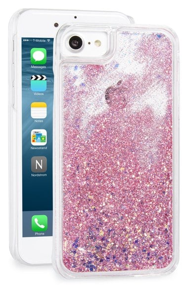 Skinnydip Magic iPhone 7 Case Pink Glitter iphone 7 cases christmas holiday gifts stocking stuffers