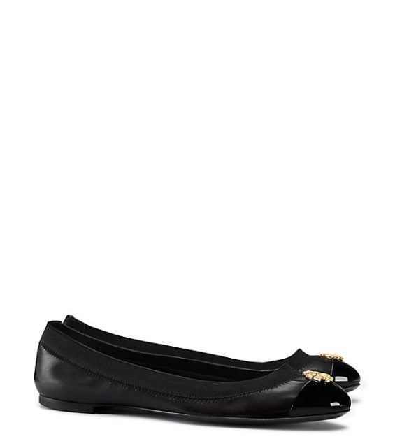 Tory Burch JOLIE BALLET FLAT Black tory burch extra 30% off sale