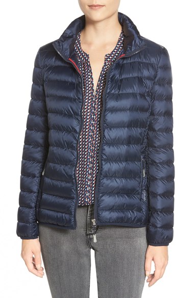 Tumi 'Pax on the Go' Packable Quilted Jacket Navy Blue