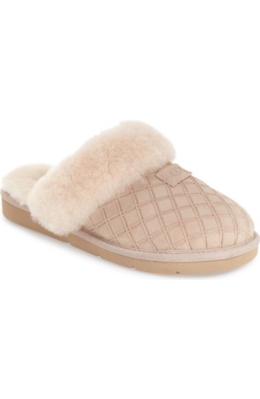 UGG® Cozy Genuine Shearling Slipper (Women) Freshwater Pearl Suede Nordstrom half yearly sale