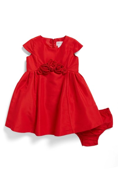 Us Angels Taffeta Party Dress (Baby Girls) Red christmas dresses for baby girls