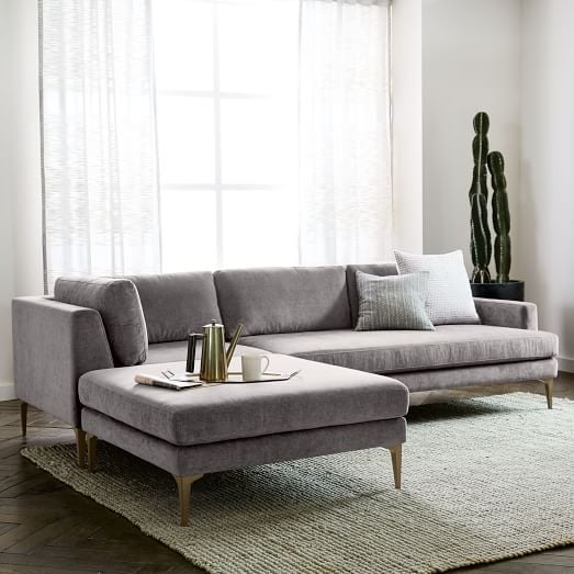 West Elm Andes 3-Piece Chaise Sectional west elm new year sale