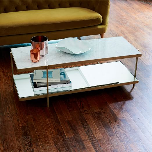 West Elm Avery Coffee Table Carrara Marble Top west elm cyber week sale