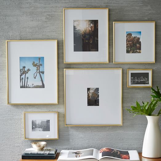 West Elm Gallery Frames - Polished Brass west elm cyber week sale