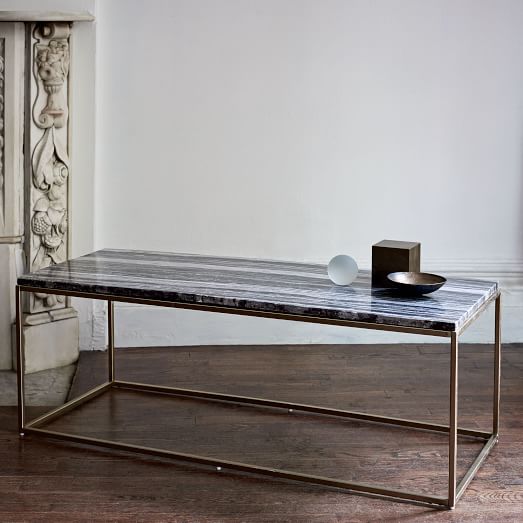 West Elm Mira Coffee Table - Black Marble west elm new year sale