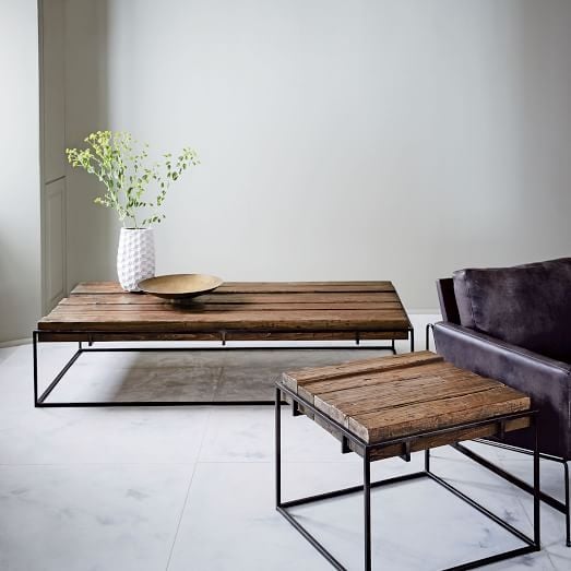 West Elm Muir Coffee Table Solid Reclaimed Pinewood west elm cyber week sale