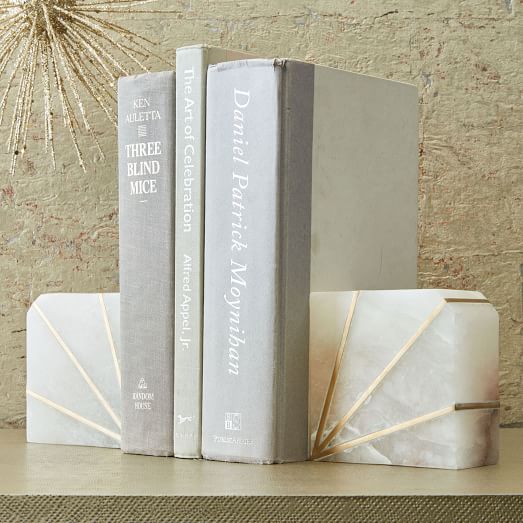 West Elm Stone Bookend - Alabaster west elm cyber week sale