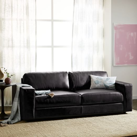 West Elm Urban Leather Sofa