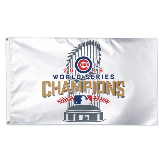 WinCraft Chicago Cubs 2016 World Series Champions On-Field Locker Room Celebration Deluxe 3' x 5' Flag
