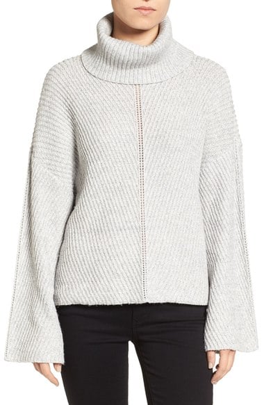 cupcakes and cashmere Phil Slouchy Sweater Frost bell sleeve sweaters