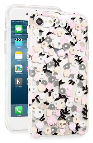 kate spade new york ditsy floral iPhone 7 case clear floral print multi