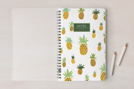 pineapple pattern notes monthly planner (or weekly planner) minted