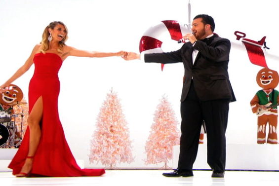  Sal Valentinetti has been a favorite since his early days on American Idol! Tonight the "golden buzzer winner" and Heidi Klum performed Santa Baby. Be sure to watch the video below to see their performance on the America's Got Talent Holiday Spectacular!