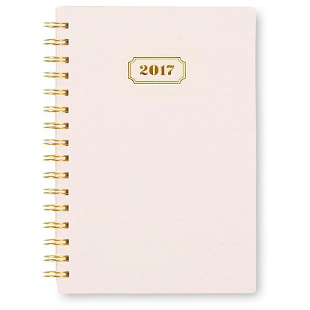 Sugar Paper® Blush Weekly Planner, 2017 -Textured Dots Blushing Gold 2017 12 month planners and agendas