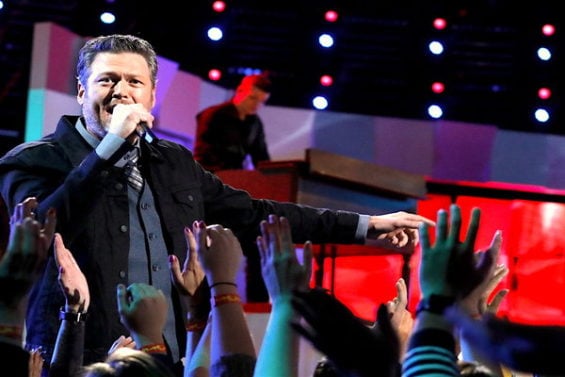  Did you know that Blake Shelton's hit song "A Guy With A Girl"? The country singer and The Voice coach sang his new song on the Voice stage earlier this evening. Be sure to watch it below!