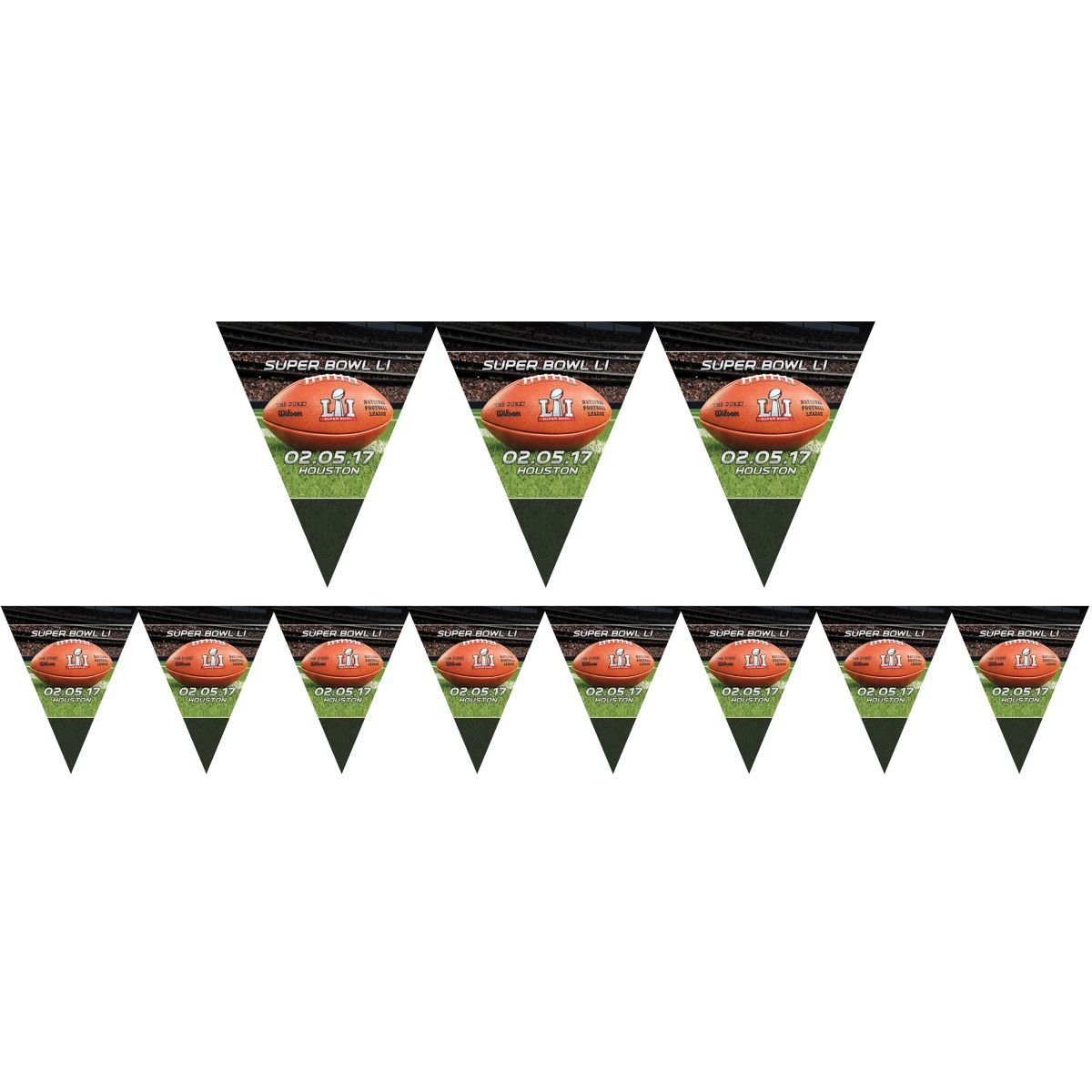Amscan NFL Super Bowl 51 Jumbo Letter Banner Kit 9 Feet