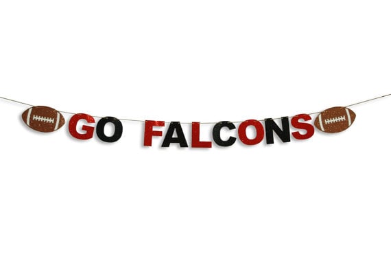 Atlanta Falcons Football Banner By JenCowanCrafts atlanta falcons super bowl li party