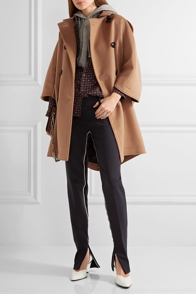 BURBERRY Wool and cashmere-blend coat camel