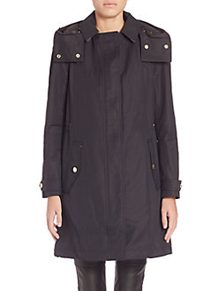 Burberry Convertible Raincoat Black