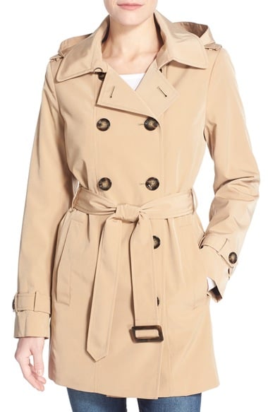 Calvin Klein Double Breasted Trench Coat Khaki  raincoats winter