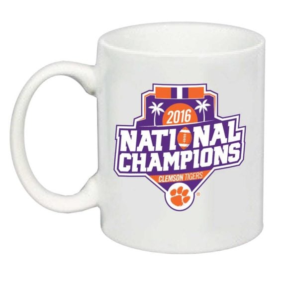 Clemson Tigers College Football Playoff 2016 National Champions 11oz. White Mug