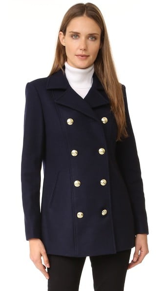 FRAME Frame Atelier Le Double Breasted Peacoat Navy Blue double breasted coats 