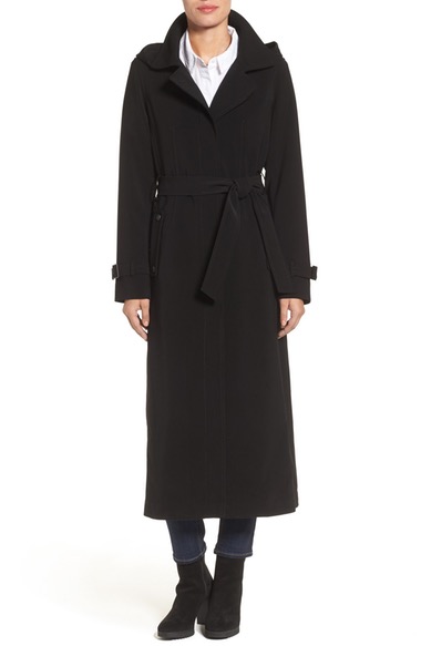 Gallery Full Length Hooded Nepage Raincoat Black