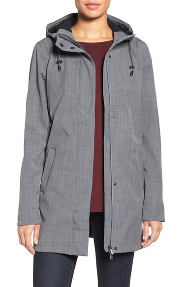 Ilse Jacobsen Hooded Raincoat Smoke Pearl