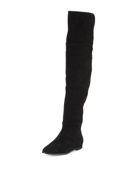 Joie Harmonee Suede Over-the-Knee Boot Black over the knee boots under $200