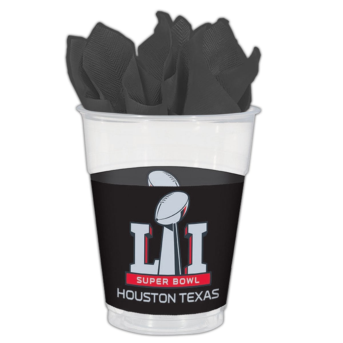NFL Super Bowl 51 16oz Plastic Cups 25 Count