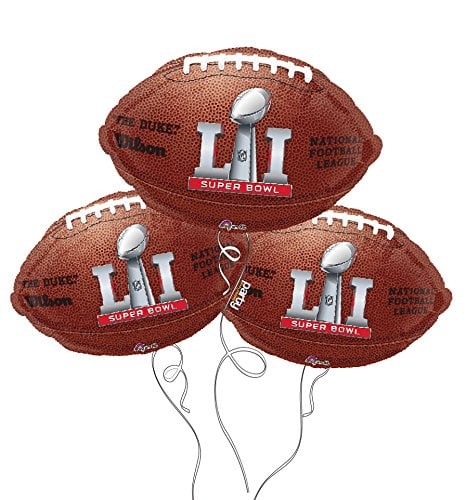 NFL Superbowl LI Mylar Balloon - 17" super bowl li party decor
