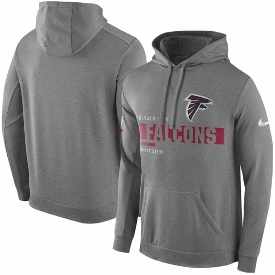 Nike Atlanta Falcons Heathered Gray Super Bowl LI Bound Team Travel Circuit Performance Pullover Hoodie