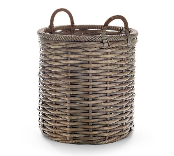 Pottery Barn AUBREY WOVEN TOTE pottery barn baskets sale