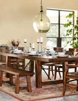 Pottery Barn BENCHWRIGHT EXTENDING DINING TABLE pottery barn premier event sale