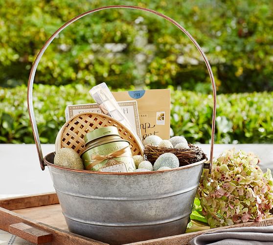 Pottery Barn FARMHOUSE BASKET pottery barn baskets sale