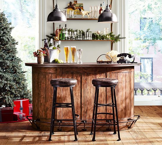 Pottery Barn LAWRENCE DEMILUNE BAR CABINET Eco-Friendly pottery barn 25% off sale