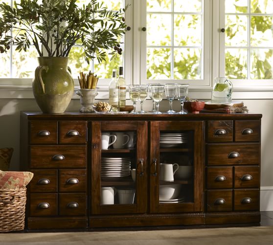 Pottery Barn PRINTER'S LARGE BUFFET pottery barn 25% off sale
