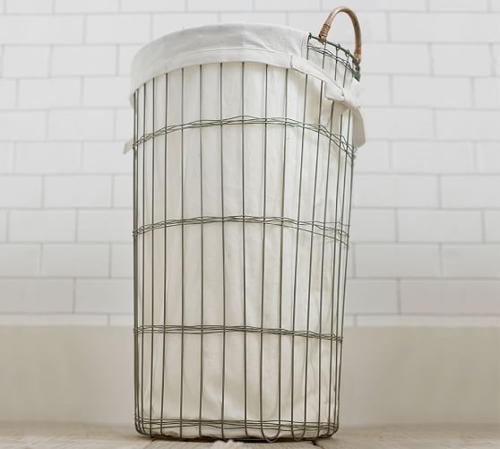 Pottery Barn REMI WIRE HAMPER pottery barn baskets sale