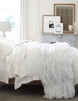 Pottery Barn TENCEL® DUVET COVER & SHAM pottery barn white sale