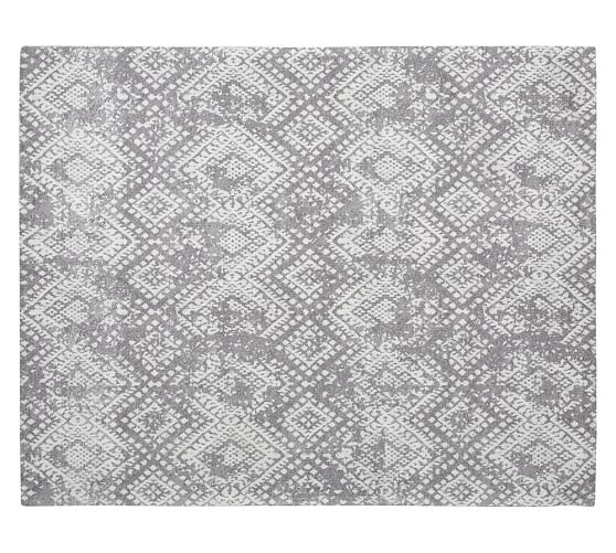 Pottery Barn ZAHARA SYNTHETIC RUG - GRAY pottery barn 25% off sale