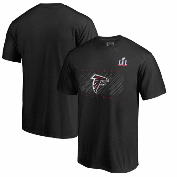Pro Line by Fanatics Branded Atlanta Falcons Black Super Bowl LI Bound Scamper T-Shirt